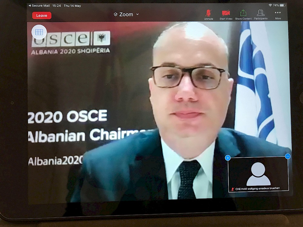 OSCE and UN introduced digital working tools, so the meetings and conferences could continue in a virtual way.