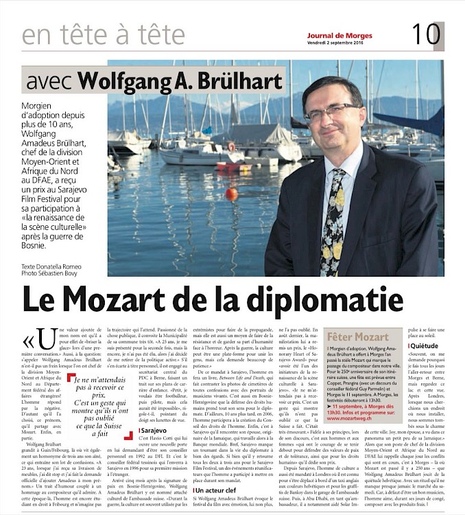 Journal de Morges, 2016